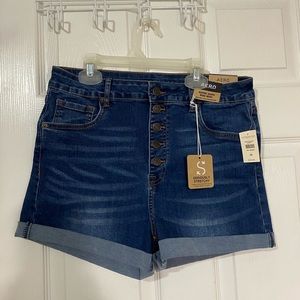 Aeropostale Super High-Rise Stretchy Denim Shorts